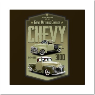 Chevy 3100 Classic 2 Posters and Art